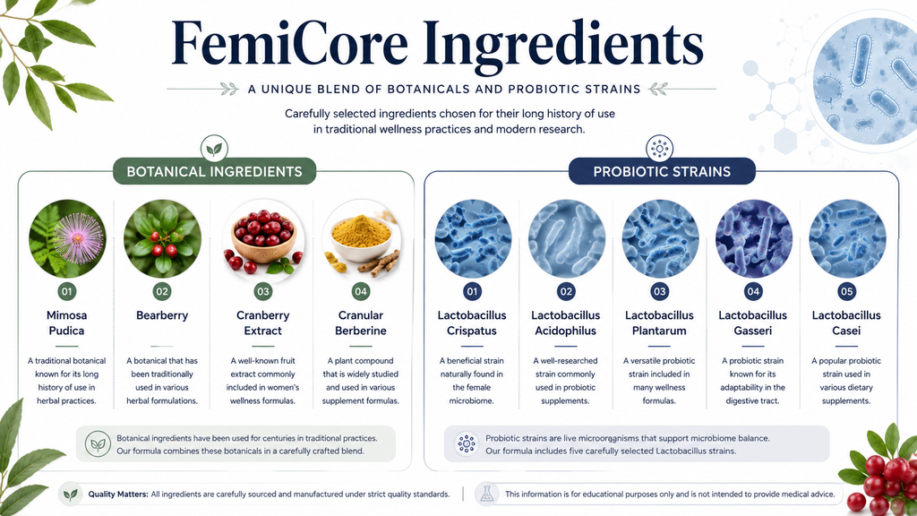 FemiCore supplement ingredients